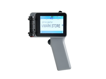 Ручний каплеструменевий принтер Yaomatec Q-compact сірий 12.7mm &ndash; маркіратор дат, QR/штрихкод, 600 DPI 0234 фото