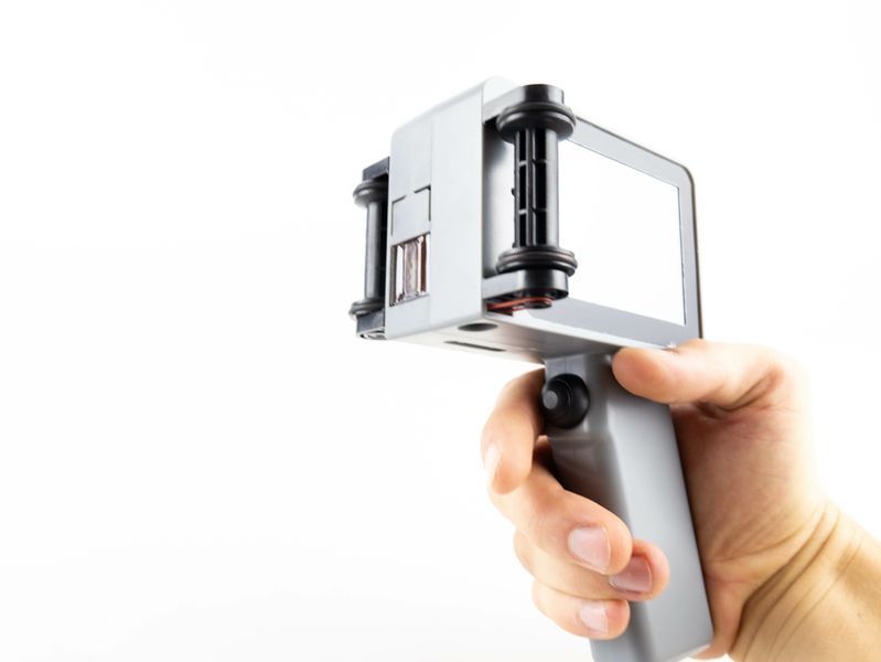 Ручний каплеструменевий принтер Yaomatec Q-compact сірий 12.7mm &ndash; маркіратор дат, QR/штрихкод, 600 DPI 0234 фото