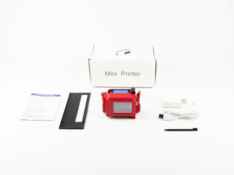 Ручний каплеструменевий принтер Yaomatec Boxit Red 12.7mm &ndash; маркіратор дат, QR/штрихкод, 600 DPI 0251 фото