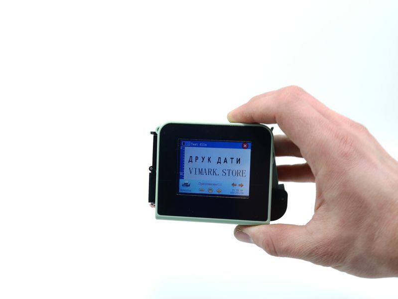 Ручний каплеструменевий принтер Yaomatec Mini 12.7mm &ndash; маркіратор дат, QR/штрихкод, 600 DPI 0256 фото