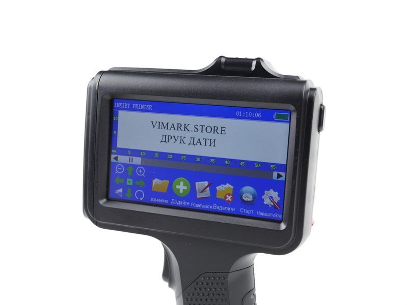 Ручний каплеструменевий принтер Yaomatec triangle чорний 12.7mm &ndash; маркіратор дат, QR/штрихкод, 600 DPI 0257 фото