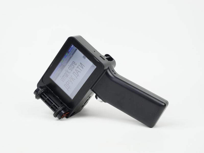 Ручний каплеструменевий принтер Yaomatec Q-compact чорний 12.7mm &ndash; маркіратор дат, QR/штрихкод, 600 DPI 0258 фото