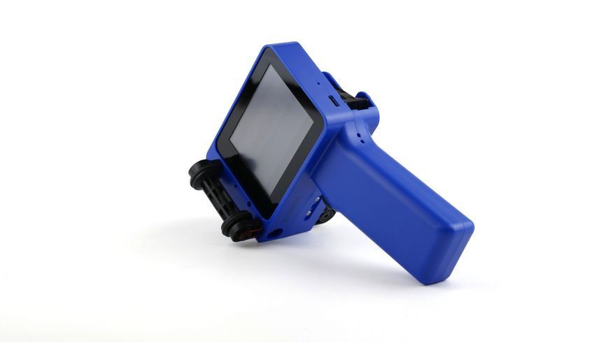 Ручний каплеструменевий принтер Yaomatec Q-compact синій 12.7mm &ndash; маркіратор дат, QR/штрихкод, 600 DPI 0262 фото
